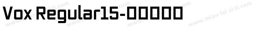 Vox Regular15字体转换